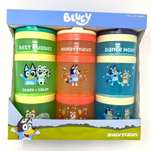 Whiskware Bluey Or Paw Patrol Snack Containers On The Go Kids Toddler Twist Lock - Picture 8 of 14